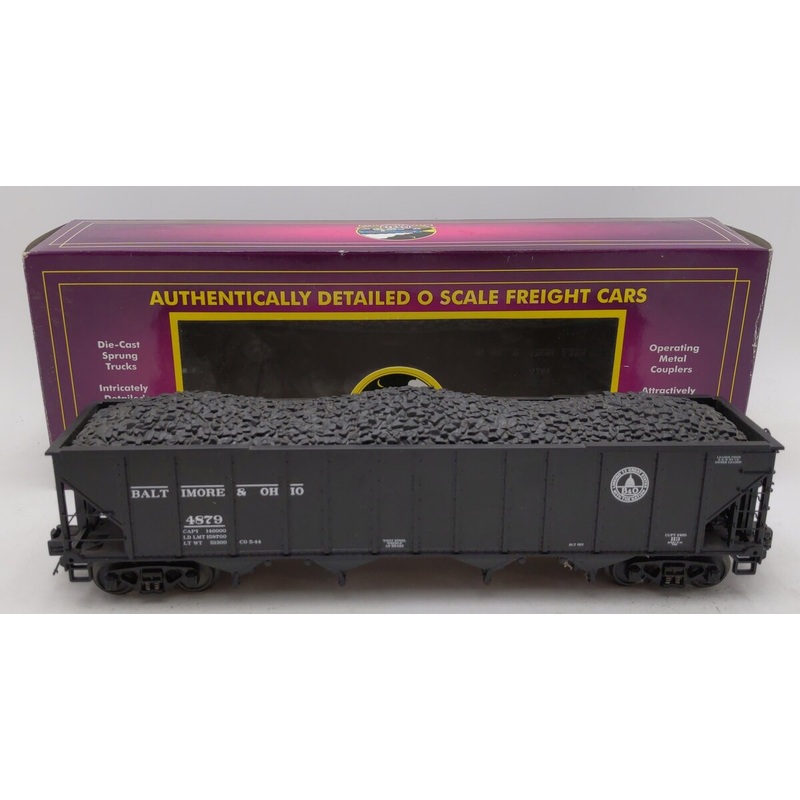MTH 20-97586 B&O 4-Bay Hopper Car w/Load EX/Box