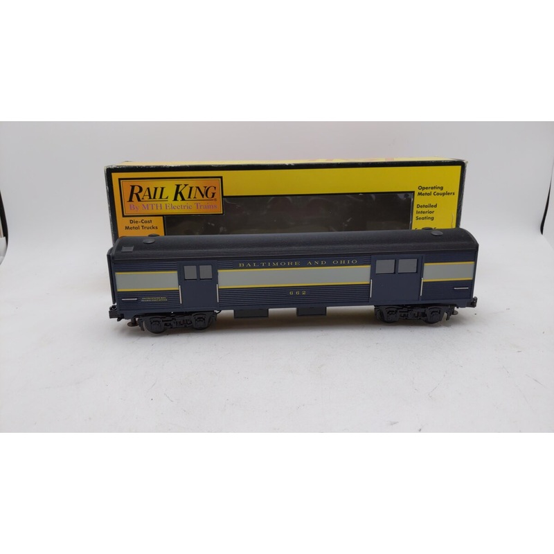 MTH 30-6111B O Gauge B&O Streamlined Baggage Car EX/Box