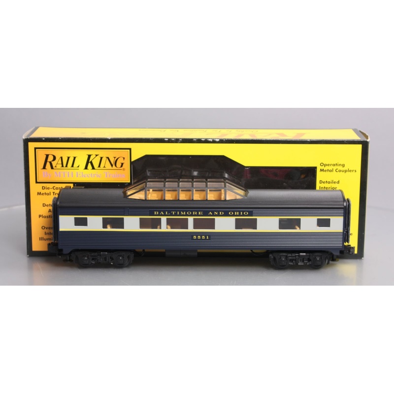 MTH 30-6111D O Gauge B&O Streamlined Vista Dome EX/Box