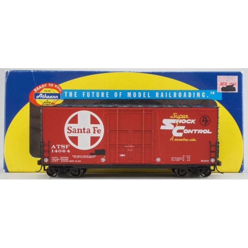 Athearn 70842 HO Scale Santa Fe Hi-Cube Plug Door Boxcar NIB