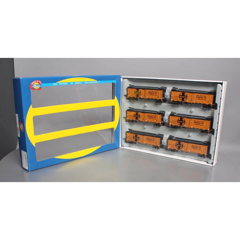 Athearn 71436 HO Scale Santa Fe 40” Steel Reefer Set (Set of 6) NIB