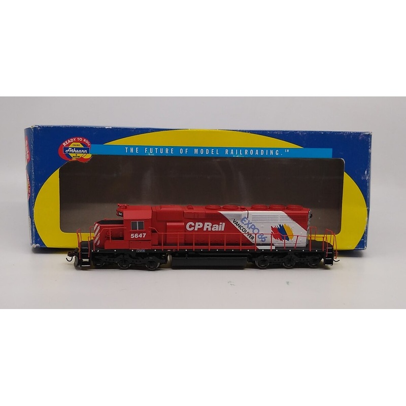 Athearn 8004 Canadian Pacific SD40-2 Expo 86 Diesel Locomotive #5647 EX/Box