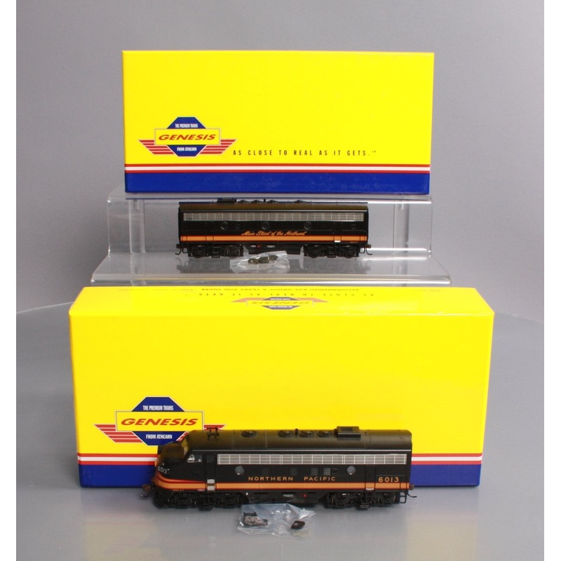 Athearn G1511 HO Northern Pacific Freight F-7 AB Phase I Diesel Locomotive Set NIB