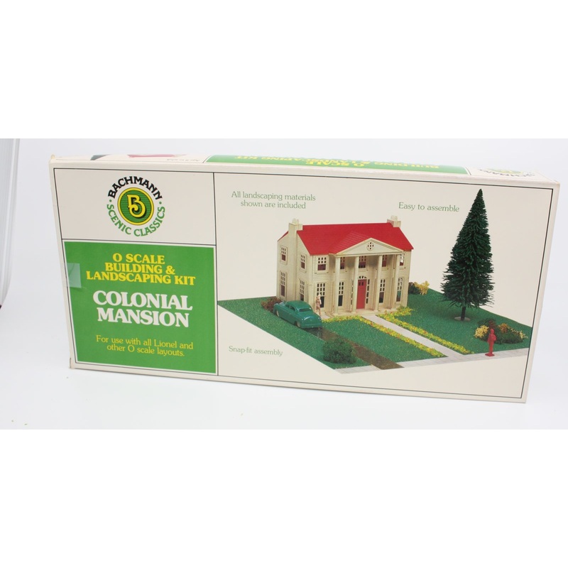 Bachmann 1983 O Plasticville Colonial Mansion Classic Building Kit NIB