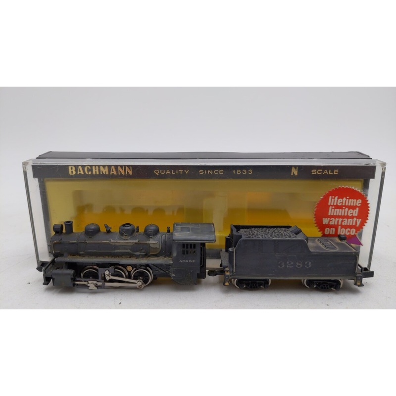 Bachmann 4802 Santa Fe 0-6-0 Steam Engine & Tender VG/Box