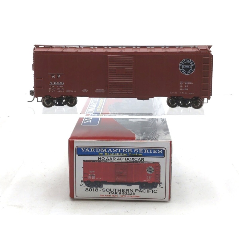 Branchline Trains 8018 HO Scale Southern Pacific AAR 40′ Box Car #83228 EX/Box