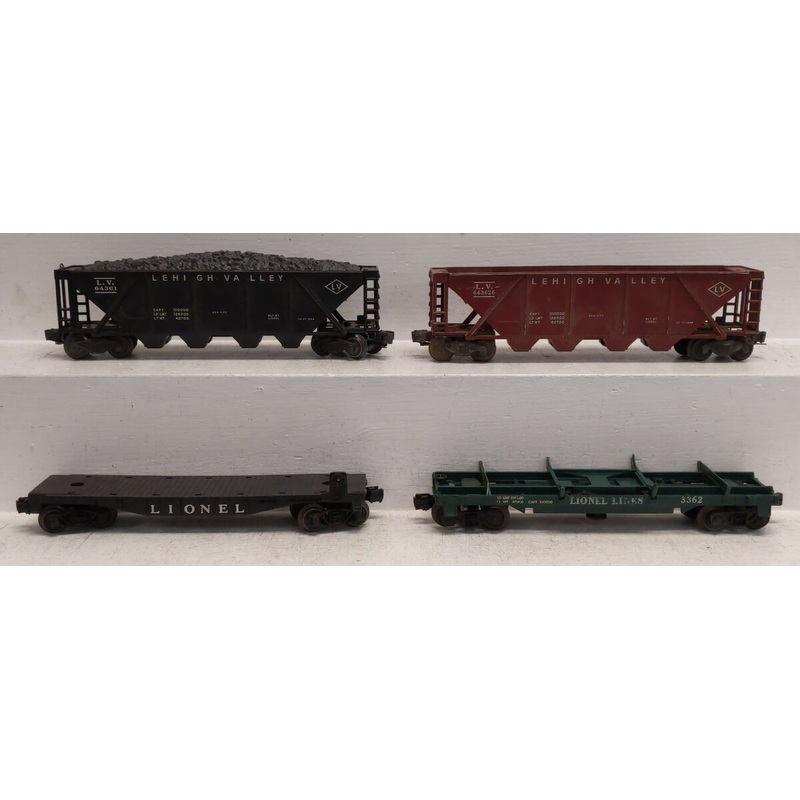 Lionel O Vintage Assorted Freight Cars: 3362, 64361, 643625 [4] VG