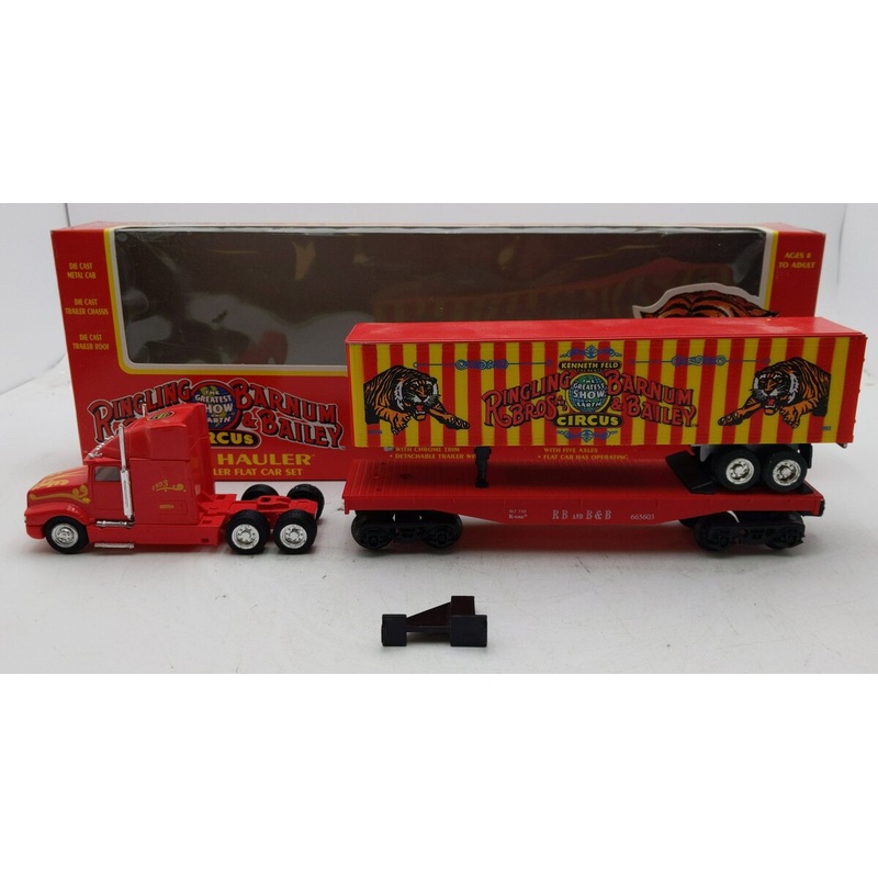 K-Line K-665603 O Ringling Bros and Barnum & Bailey Heavy Hauler Set EX/Box