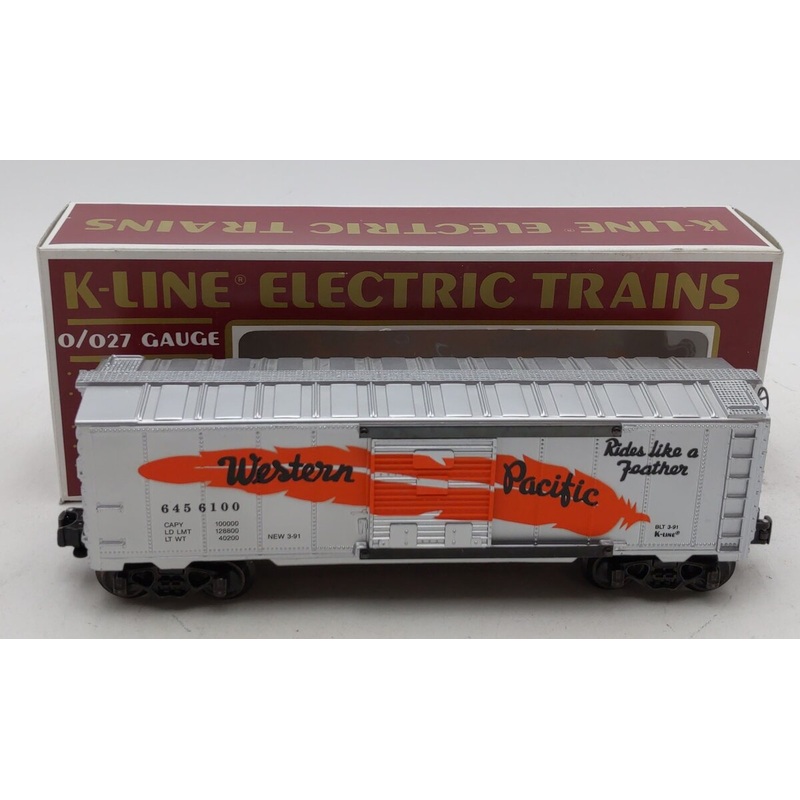 K-Line K6456 O Gauge Western Pacific Orange Feather Boxcar #6456100 LN/Box