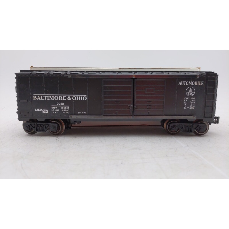 Lionel 6-9210 O Gauge Baltimore & Ohio Automobile Boxcar VG/Box