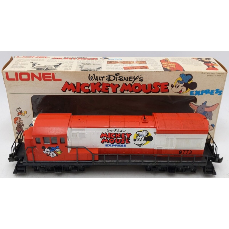 Lionel 6-8773 O Gauge Mickey Mouse U36B Diesel Locomotive #8773 VG/Box