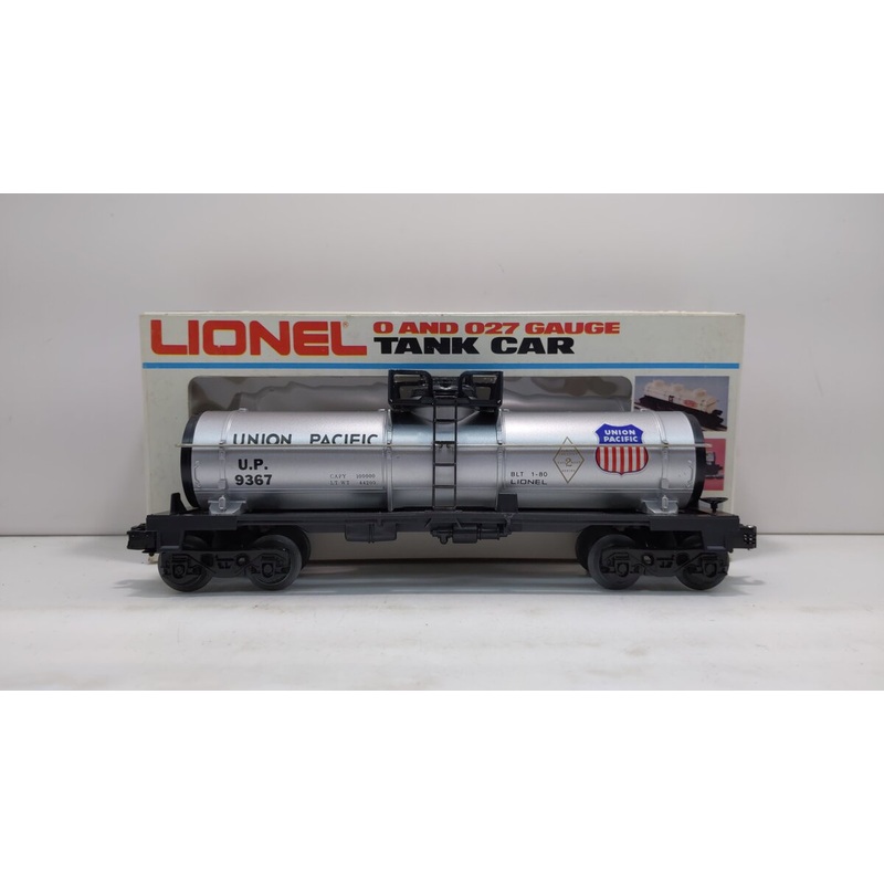 Lionel 6-9367 O Gauge Union Pacific Single Dome Tank Car #9367 EX/Box