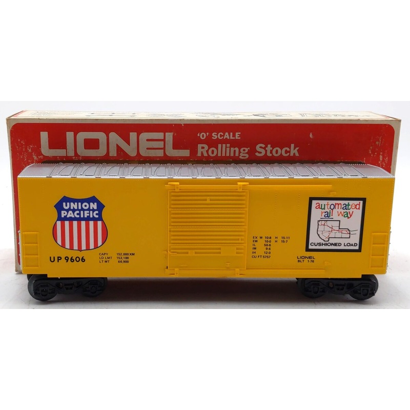 Lionel 6-9606 O Gauge Union Pacific Hi-Cube Boxcar LN/Box