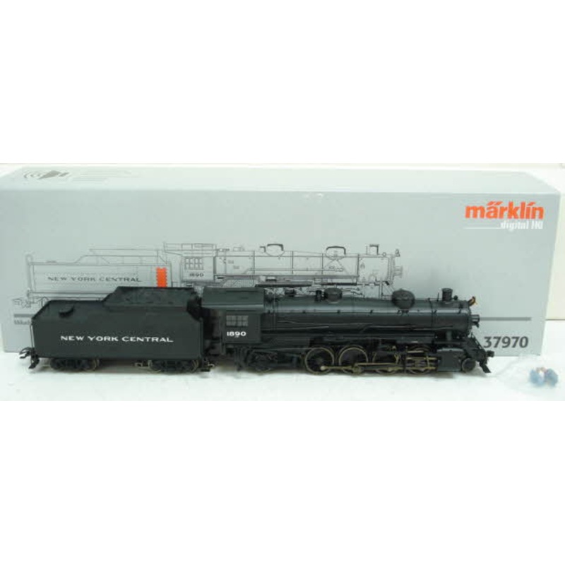 Marklin 37970 HO NYC Mikado 2-8-2 Steam Locomotive & Tender #1890 w/Sound LN/Box