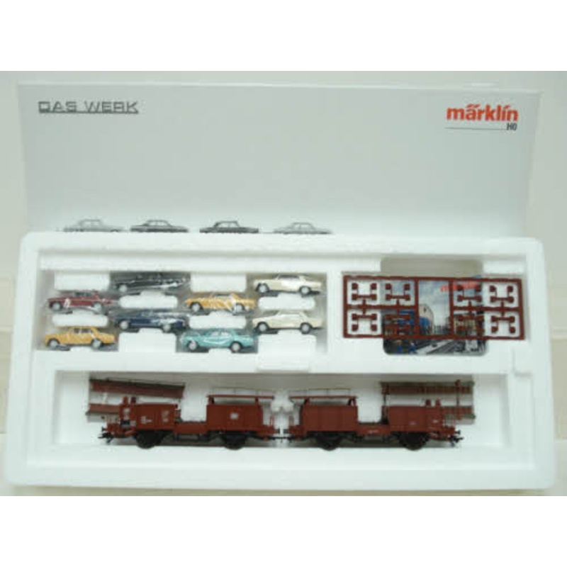 Marklin 46134 HO Auto Transport Car w/8 Autos LN/Box