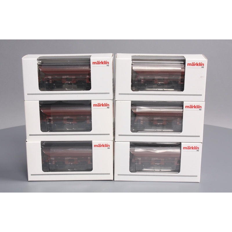 Marklin 46316 HO German Federal Railroad DB Type Ed 090 Dump Car 6-Pack Set NIB