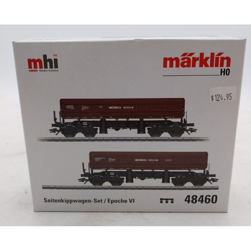 Marklin 48460 HO Wiebe Type Fas 4-Axle Dump Car (Set of 2) MT/Box