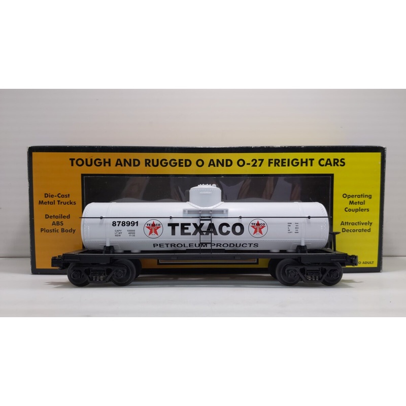 MTH 30-7316 O Texaco Single Dome Tank Car #878991 LN/Box