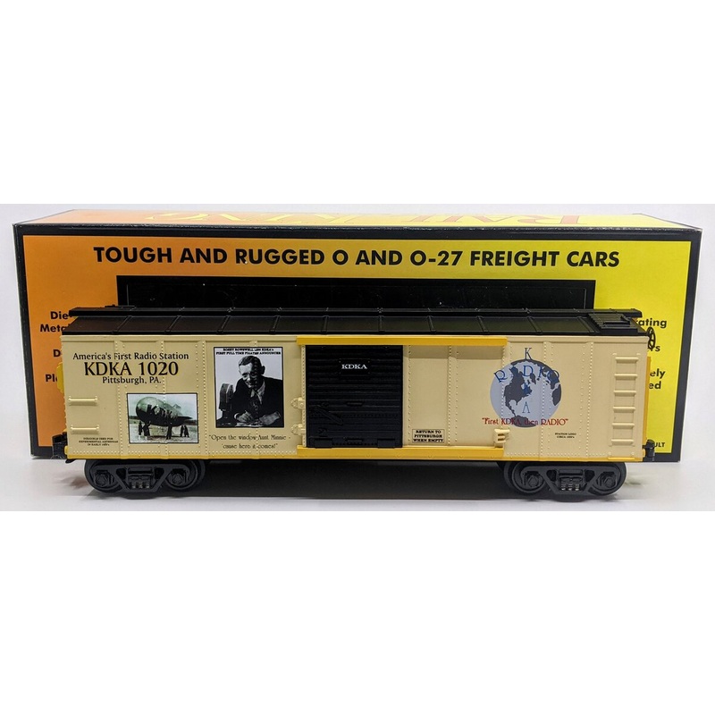 MTH 30-74152 O Gauge KDKA Radio Box Car #1020 LN/Box