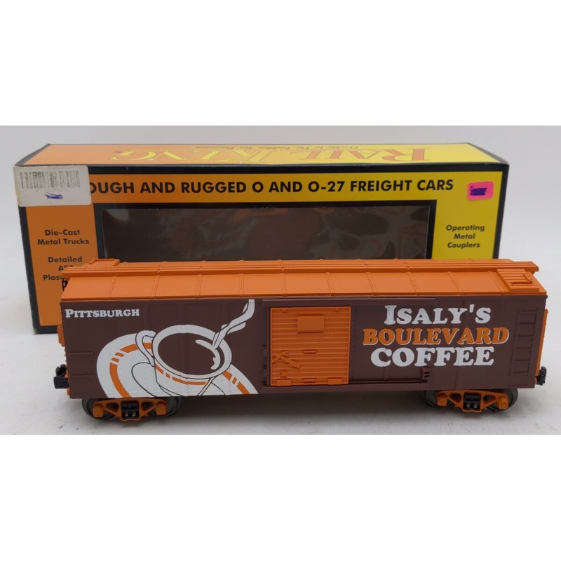 MTH 30-74238 O Gauge Isaly’s Boulevard Coffee Box Car EX/Box