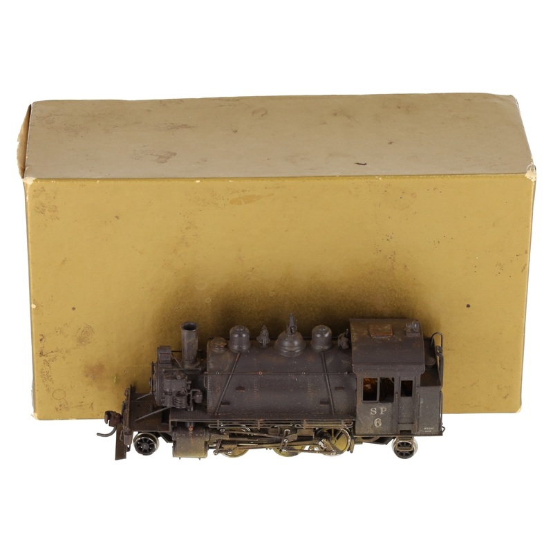 NWSL HO Scale BRASS Baldwin Saddle Tank Logging Prairie Steam Locomotive EX/Box