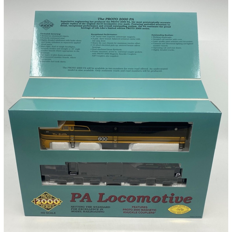 Proto 2000 21672 HO Scale Rio Grande PA Diesel Locomotive w/ Mars Light #600 NIB