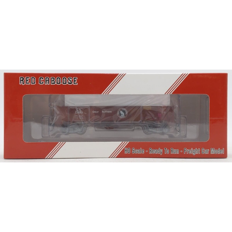 Red Caboose RR-35010-28 HO Great Northern Steel-Sides Drop Bottom Gondola #75690 LN/Box