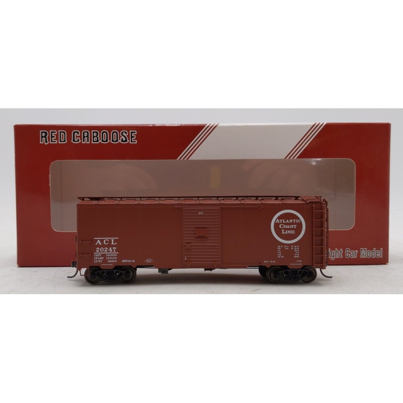 Red Caboose RR-38091-3 HO Atlantic Coast Line 1937 AAR Single Door Boxcar #20247 LN/Box