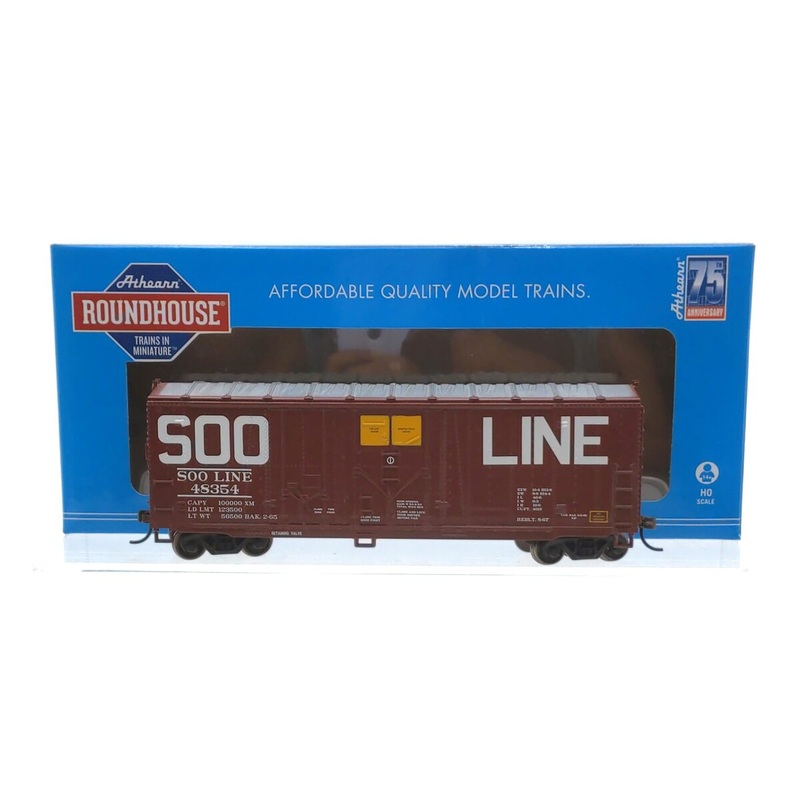 Roundhouse 1012 HO Soo Line 40′ Grain Box Car #48354 LN/Box