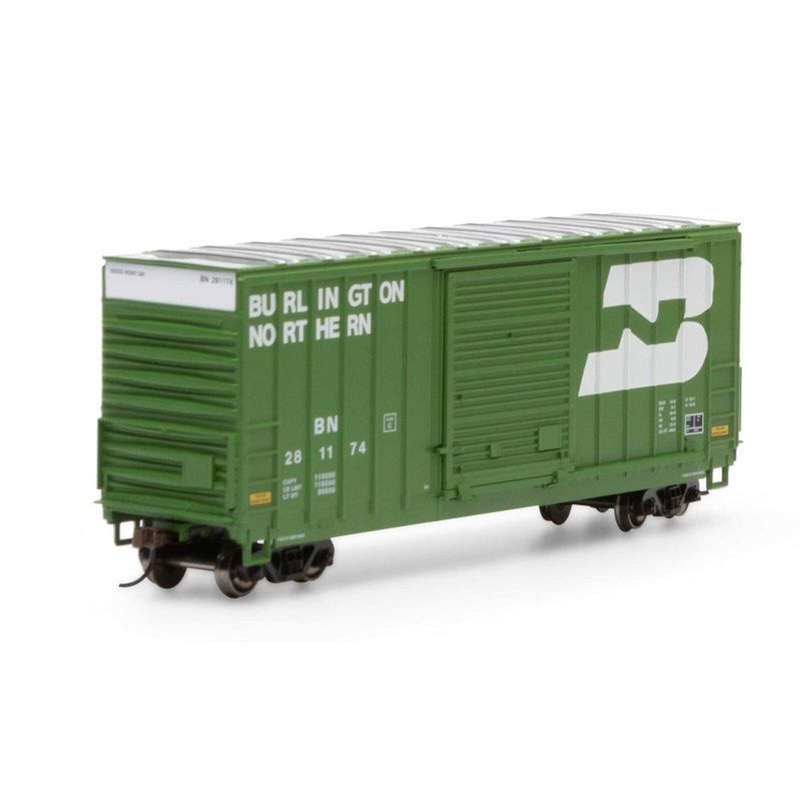 Roundhouse 1062 HO BN 40′ High Cube Outside Braced Box Car #281174 NIB