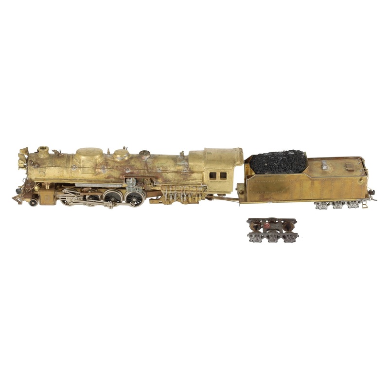 United Scale Models HO BRASS Custom 2-8-4 Steam Locomotive & Tender -Unpainted