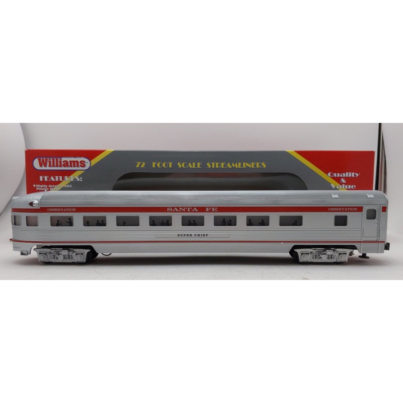 Williams O Santa Fe Super Chief Observation Passenger Car EX/Box