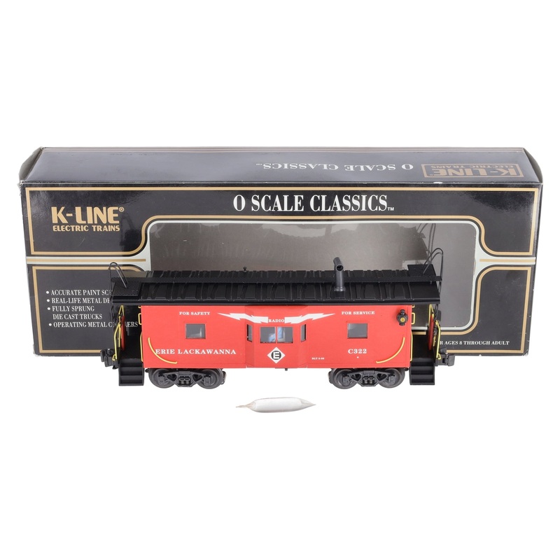 K-Line K612-1531 O Gauge Erie Lackawanna Caboose #C322 EX/Box