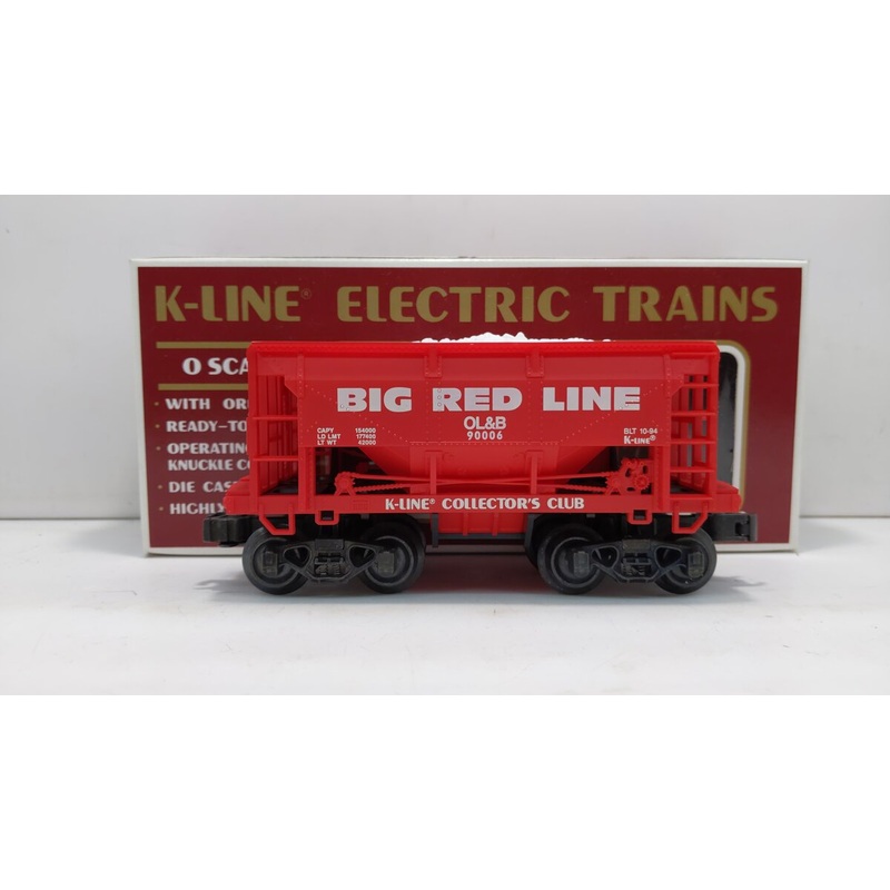 K-Line K90006 O Gauge K-Line Collectors Club 1994 Big Red Line Ore Car LN/Box
