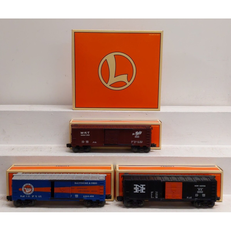 Lionel 6-19292 O Gauge B&O 6464 Boxcar Series Vl (Set of 3) EX/Box