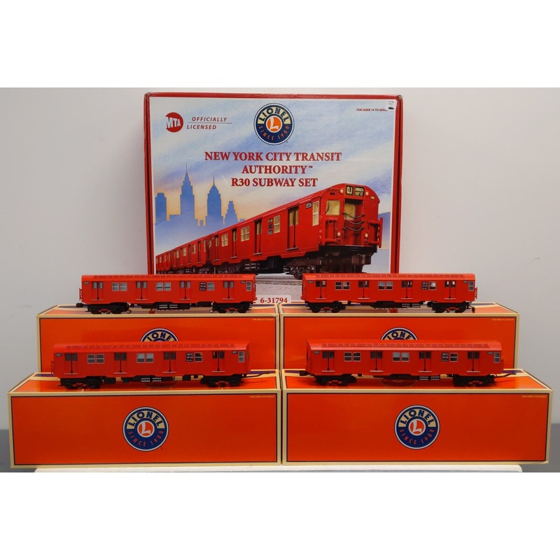 Lionel 6-31794 NYC Transit Authority R30 Subway Set EX/Box