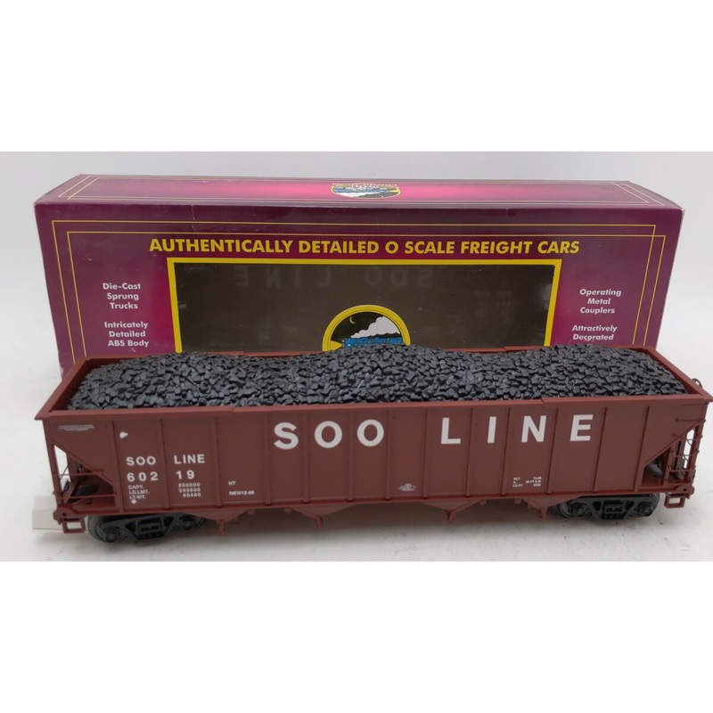 MTH 20-92065  O Scale Bay Hopper w/ Coal Load LN/Box