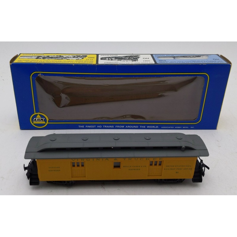 AHM 6228-c 2 HO Virginia & Truckee Old Time BagageCar #21 EX/Box