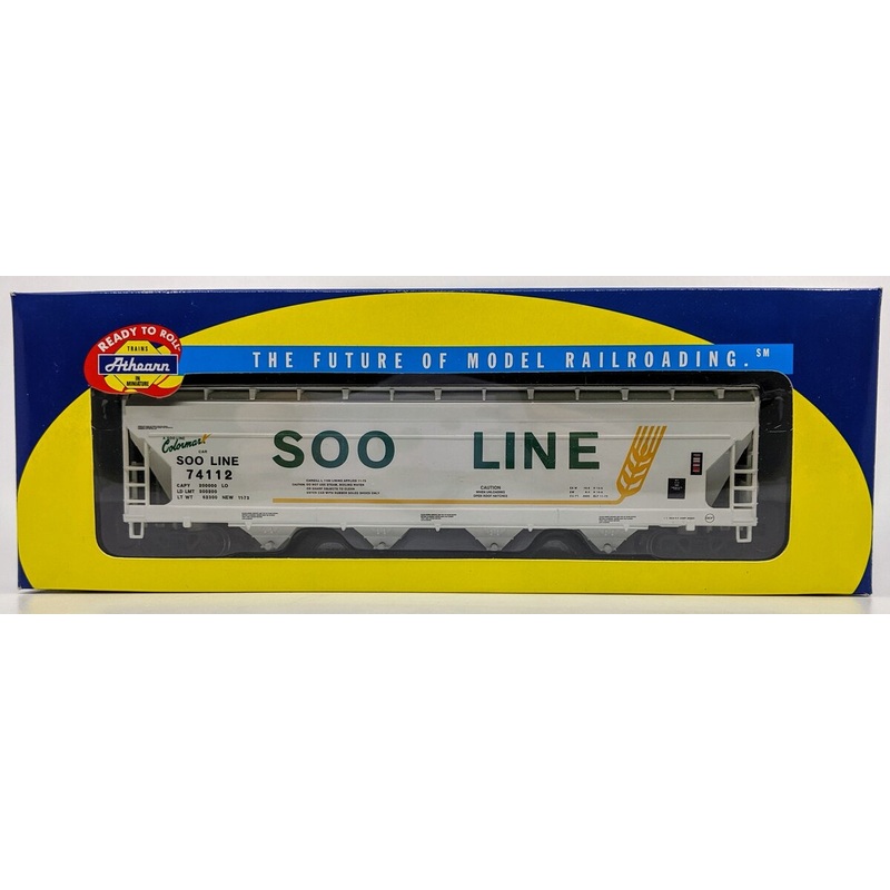Athearn 7210 HO Scale SOO Line #74112 ACF Centerflow Hopper NIB