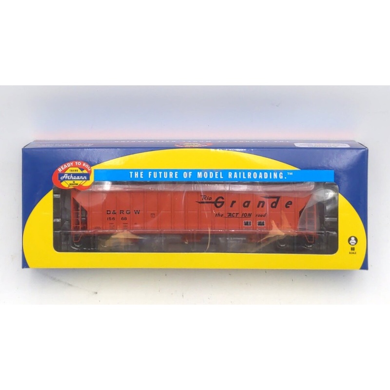 Athearn 81970 HO Denver and Rio Grande Western Covered Hopper #15668 NIB