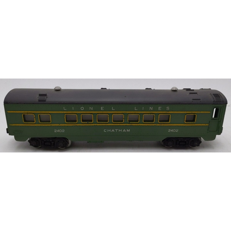 Lionel 2402 Vintage O Postwar Lionel Lines Green/Gray Chatham Pullman Car EX