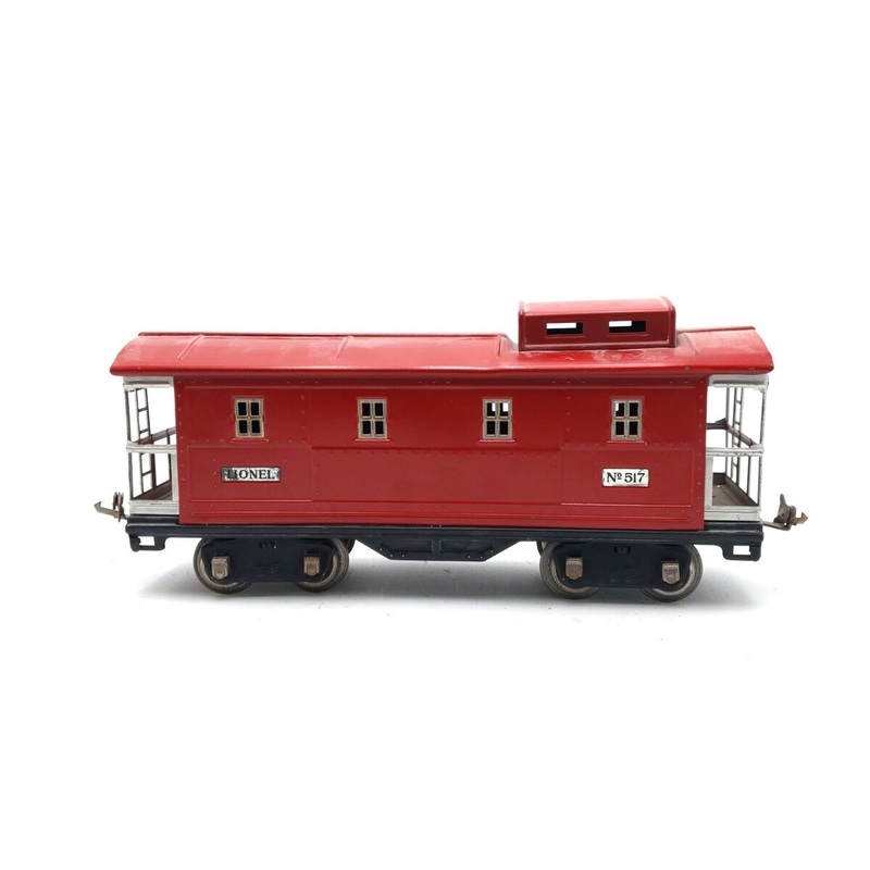 Lionel 517 Vintage Standard Gauge Tinplate Red Caboose VG