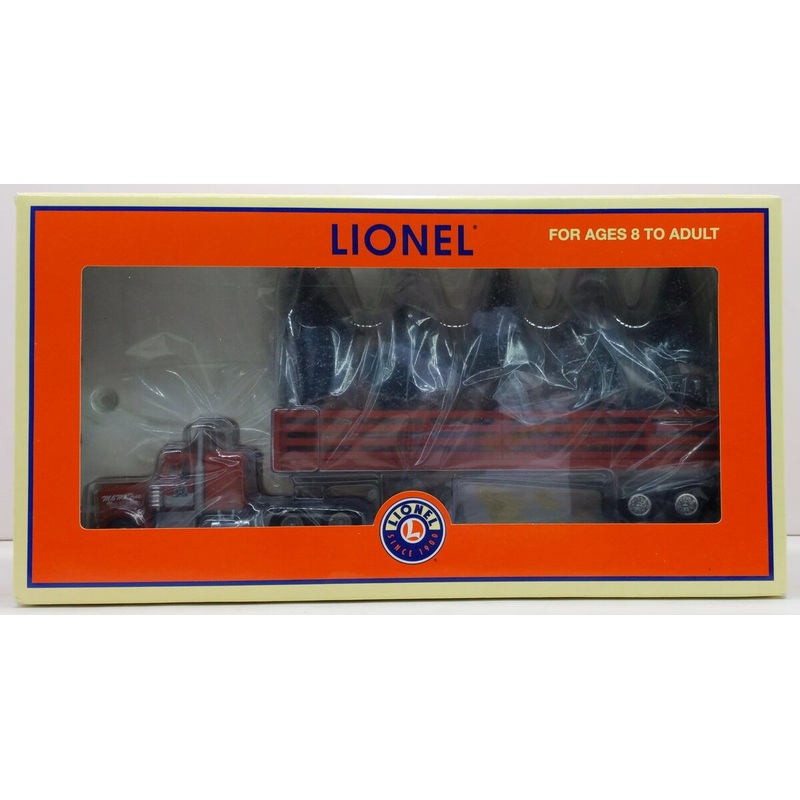 Lionel 6-24204 Christmas Tractor Trailer with (5) Trees EX/Box