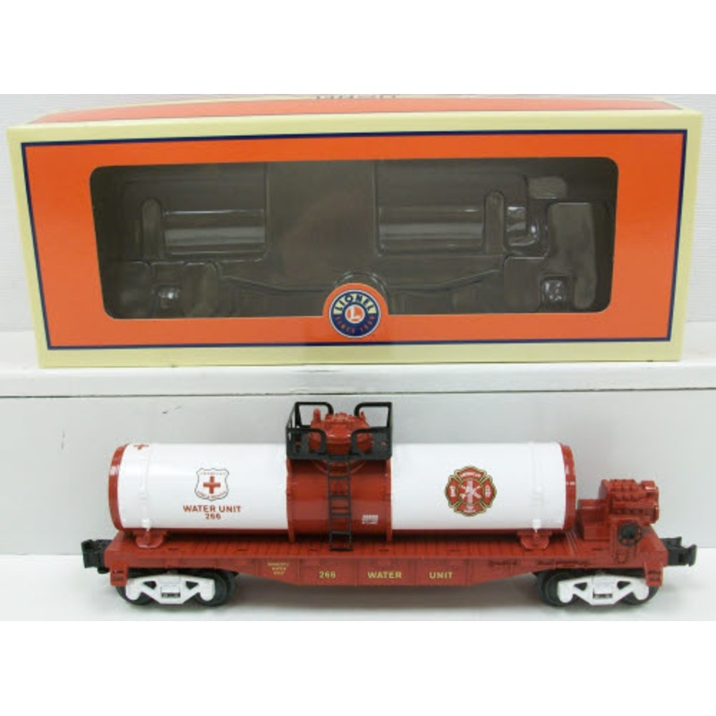 Lionel 6-26600 O American Fire and Rescue Flatcar w/Water Tank LN/Box