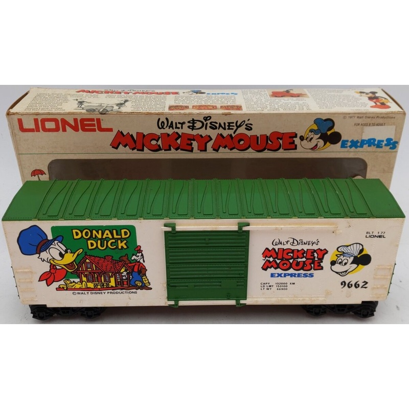 Lionel 6-9662 O Gauge Donald Duck Hi-Cube Boxcar EX/Box