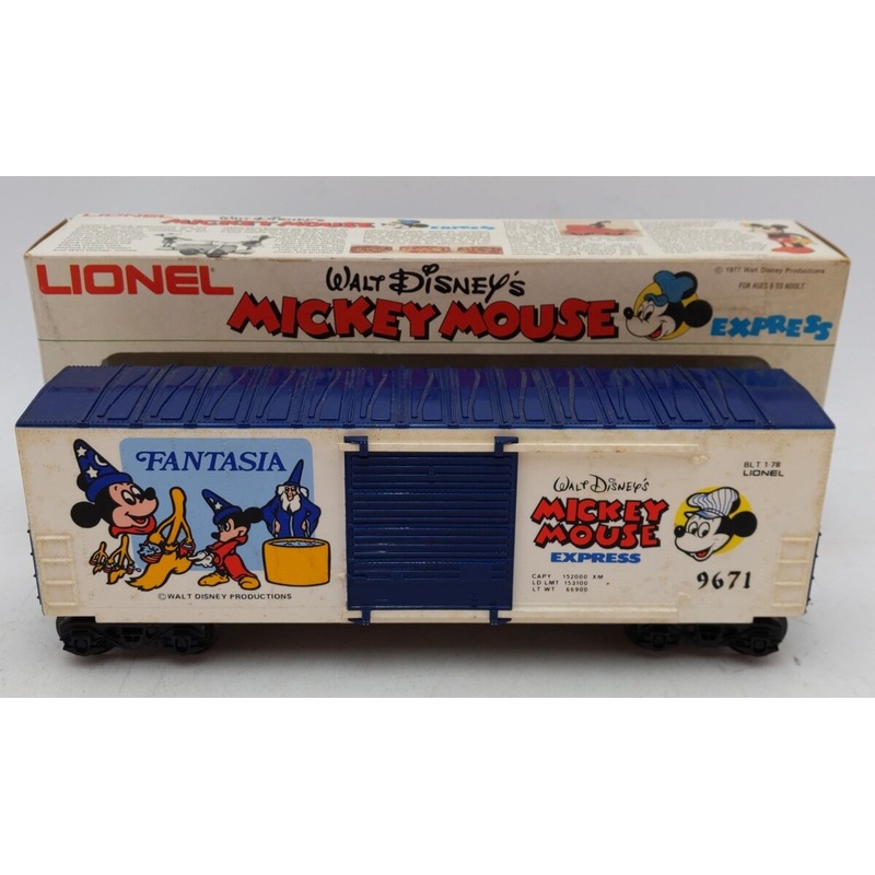 Lionel 6-9671 O Gauge Disney Fantasia Hi-Cube Boxcar #9671 VG/Box