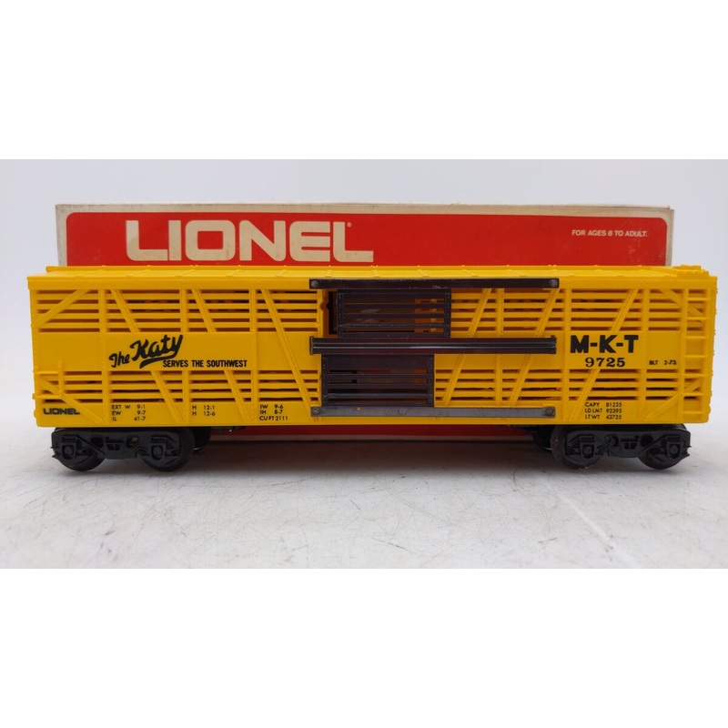 Lionel 6-9725 O Gauge MKT Bi-Level Stock Car VG/Box