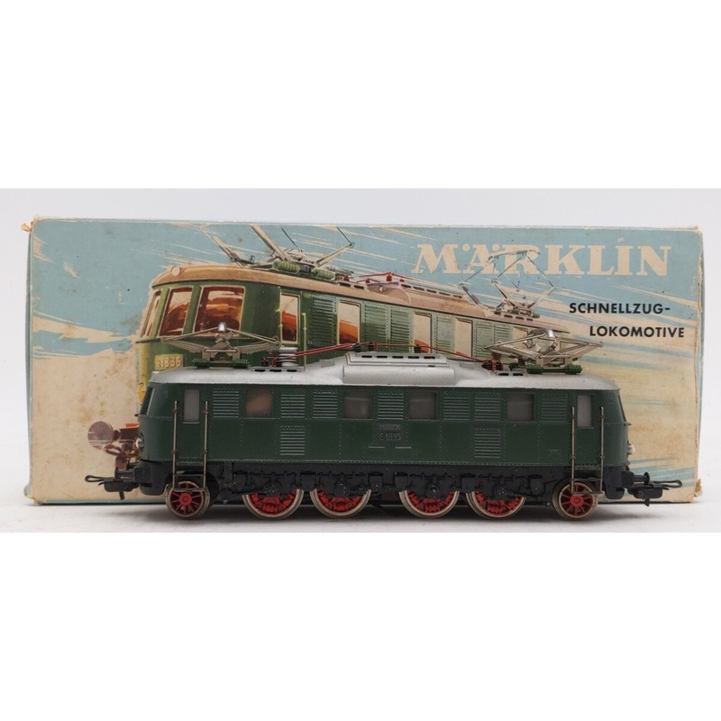 Marklin 3024 HO Scale Green Electric Locomotive #E1835 EX/Box