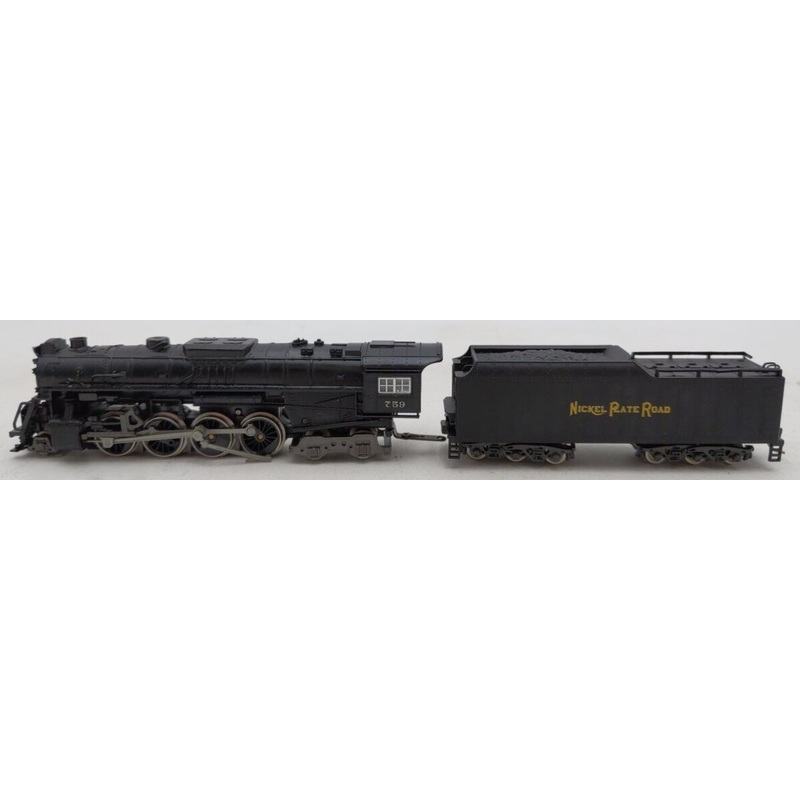 MRC 6901-3195 N Scale Nickle Plate Road Steam Locomotive And Tender #759 VG