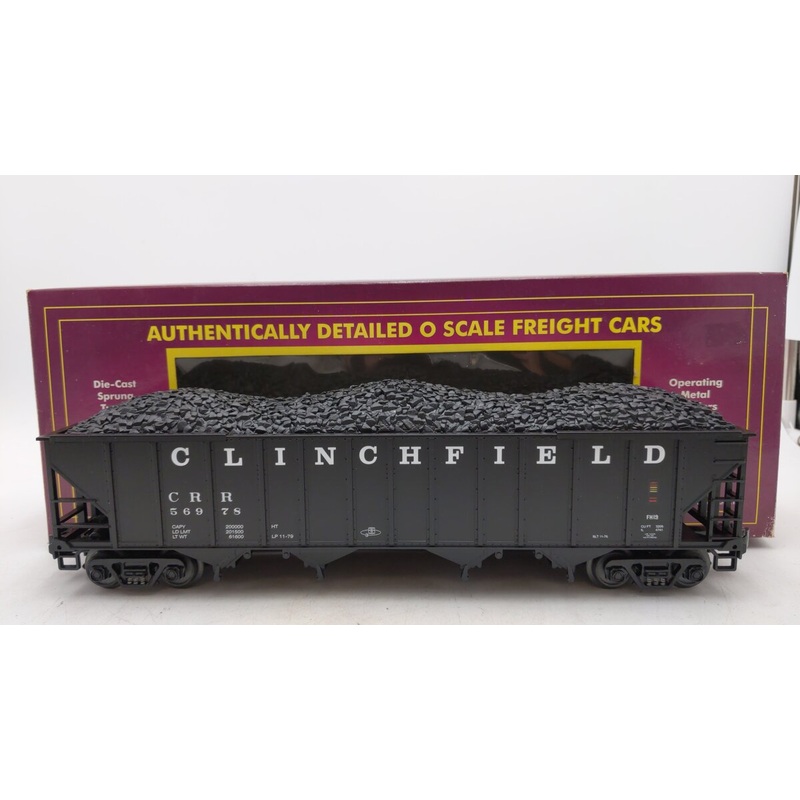 MTH 20-97499 Clinchfield 4-Bay Hopper w/Coal Load #56978 LN/Box